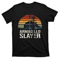 Vintage Sunset Armadillo S.L.A.Y.E.R Armadillo Hunter Gift T-Shirt