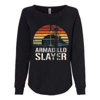 Vintage Sunset Armadillo S.L.A.Y.E.R Armadillo Hunter Gift Womens California Wash Sweatshirt