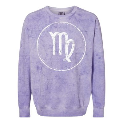 Virgo Sign – Astrology Zodiac Colorblast Crewneck Sweatshirt