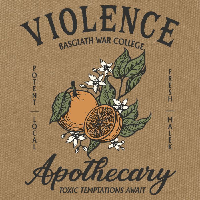 Violet Sorrengail Apothecary Basgiath War Cotton Canvas Backpack