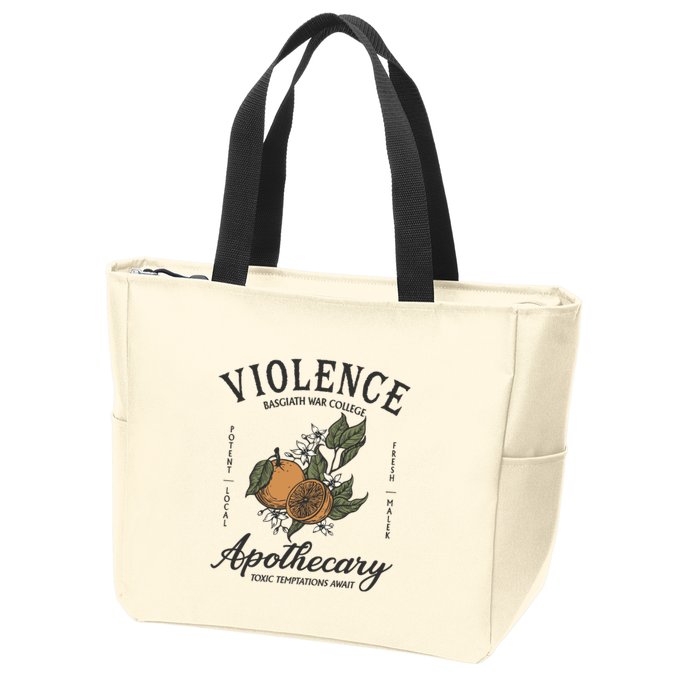 Violet Sorrengail Apothecary Basgiath War Zip Tote Bag