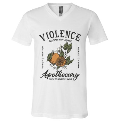 Violet Sorrengail Apothecary Basgiath War V-Neck T-Shirt