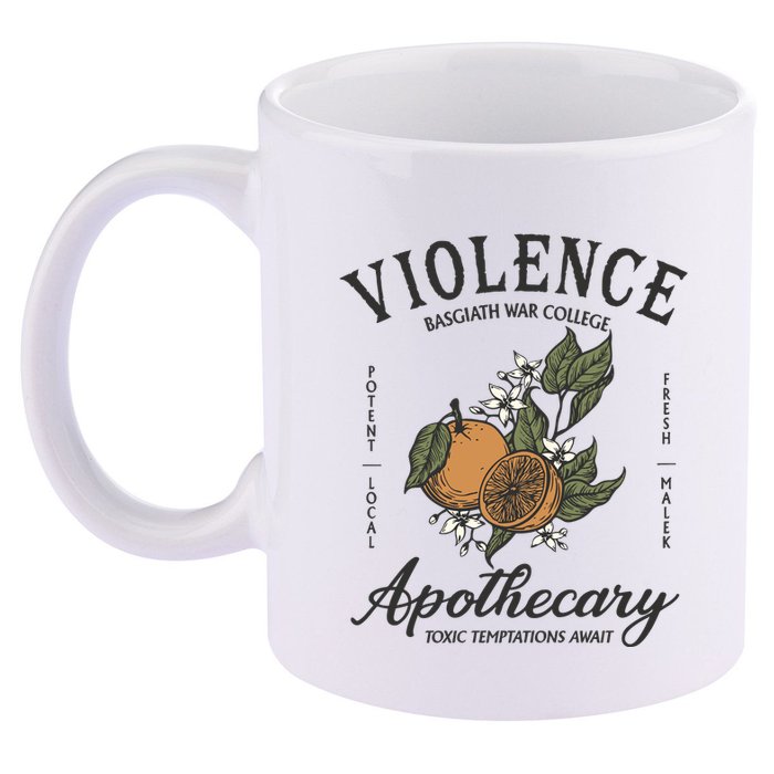 Violet Sorrengail Apothecary Basgiath War 11oz C Handle Ceramic Mug