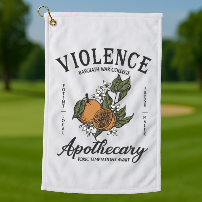 Violet Sorrengail Apothecary Basgiath War Golf Towel