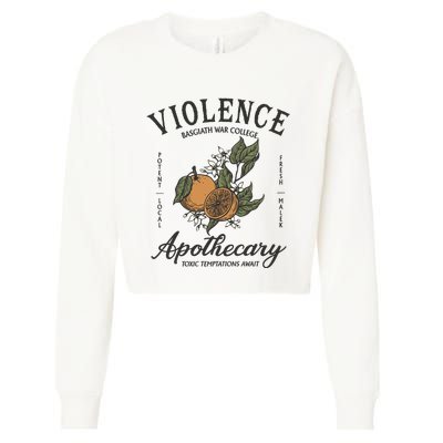 Violet Sorrengail Apothecary Basgiath War Cropped Pullover Crew