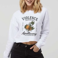 Violet Sorrengail Apothecary Basgiath War Cropped Pullover Crew