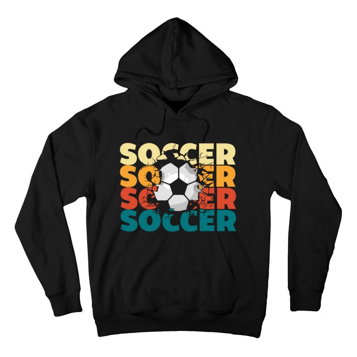 Vintage Soccer Apparel Gift Hoodie