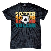 Vintage Soccer Apparel Gift Tie-Dye T-Shirt