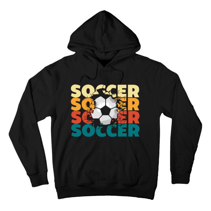 Vintage Soccer Apparel Gift Tall Hoodie