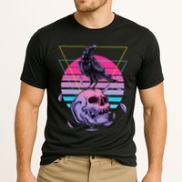 Vaporwave Skull And Crow Retro Aesthetic Pastel Goth Art Cooling Performance Crew T-Shirt