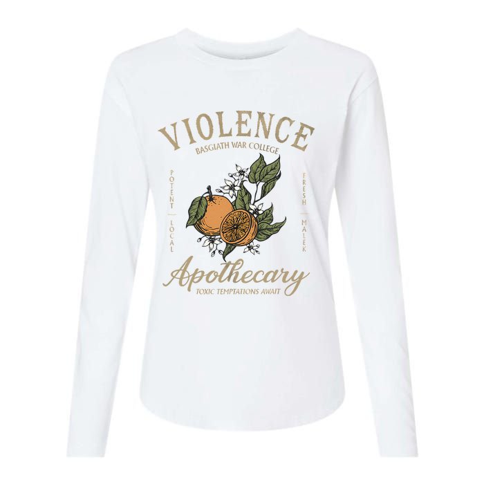 Violet Sorrengail Apothecary Rebecca Basgiath War College Womens Cotton Relaxed Long Sleeve T-Shirt