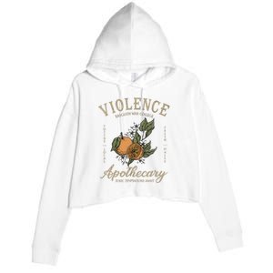 Violet Sorrengail Apothecary Rebecca Basgiath War College Crop Fleece Hoodie