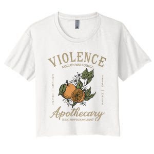 Violet Sorrengail Apothecary Rebecca Basgiath War College Women's Crop Top Tee