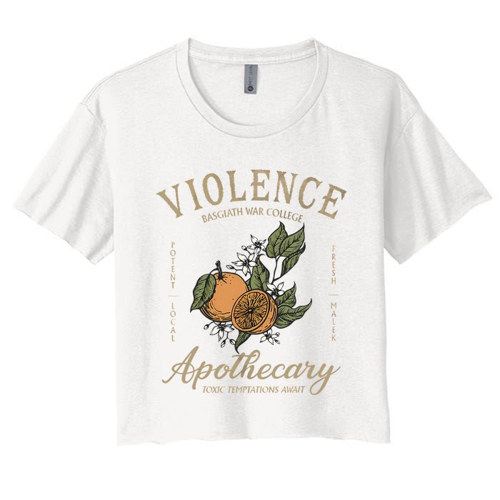 Violet Sorrengail Apothecary Rebecca Basgiath War College Women's Crop Top Tee