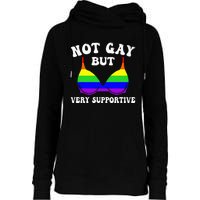 Very Supportive Ally Funny LGBT LGBTQ Womens Funnel Neck Pullover Hood