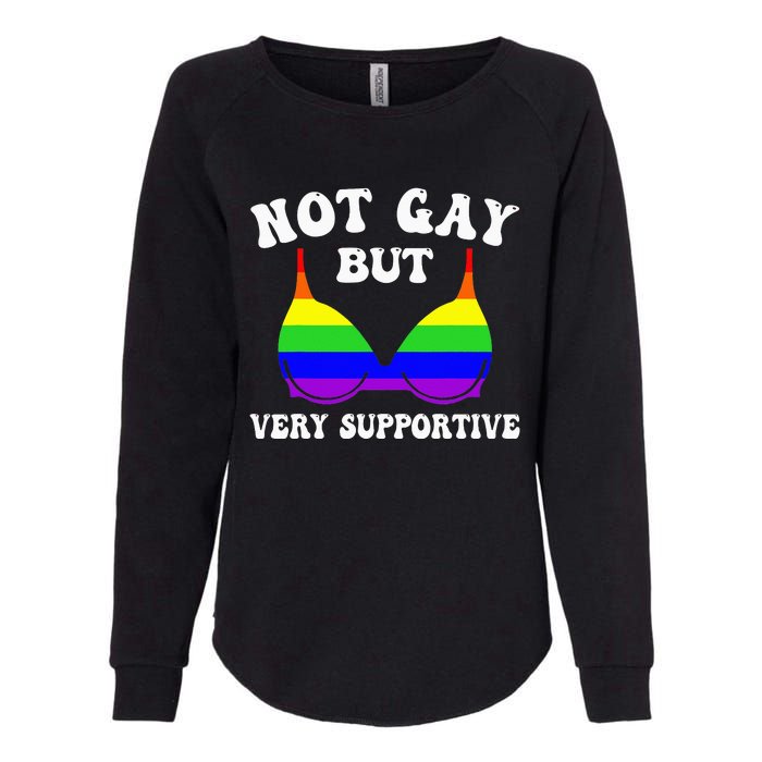 Very Supportive Ally Funny LGBT LGBTQ Womens California Wash Sweatshirt