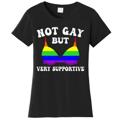 Very Supportive Ally Funny LGBT LGBTQ Women's T-Shirt