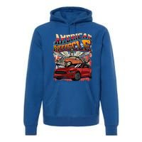 Vintage Streetwear American Muscle Car Graphic Apparel Premium Hoodie