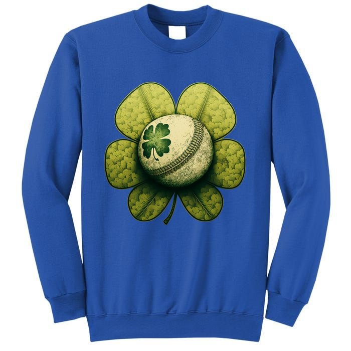 Vintage Shamrock Baseball St Patrick's Gift Sweatshirt