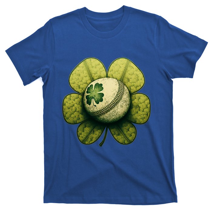 Vintage Shamrock Baseball St Patrick's Gift T-Shirt