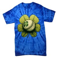 Vintage Shamrock Baseball St Patrick's Gift Tie-Dye T-Shirt