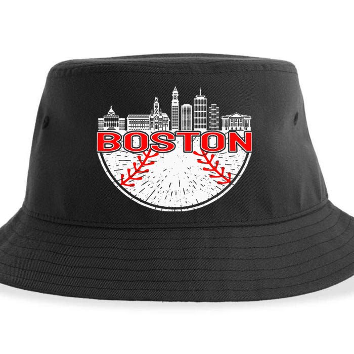 Vintage Style Boston Baseball Tee Sustainable Bucket Hat