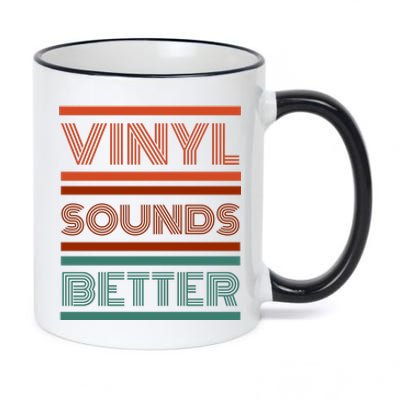 Vinyl Sounds Better 11oz Black Color Changing Mug