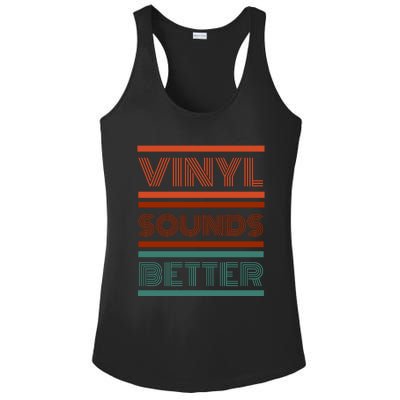 Vinyl Sounds Better Ladies PosiCharge Competitor Racerback Tank