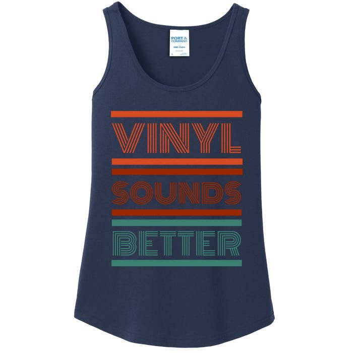 Vinyl Sounds Better Ladies Essential Tank