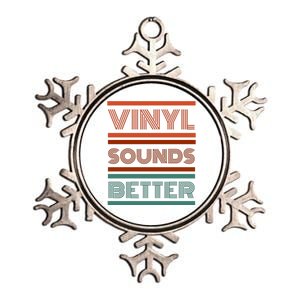 Vinyl Sounds Better Metallic Star Ornament