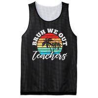 Vintage Sunset Bruh We Out Teachers Gift Mesh Reversible Basketball Jersey Tank