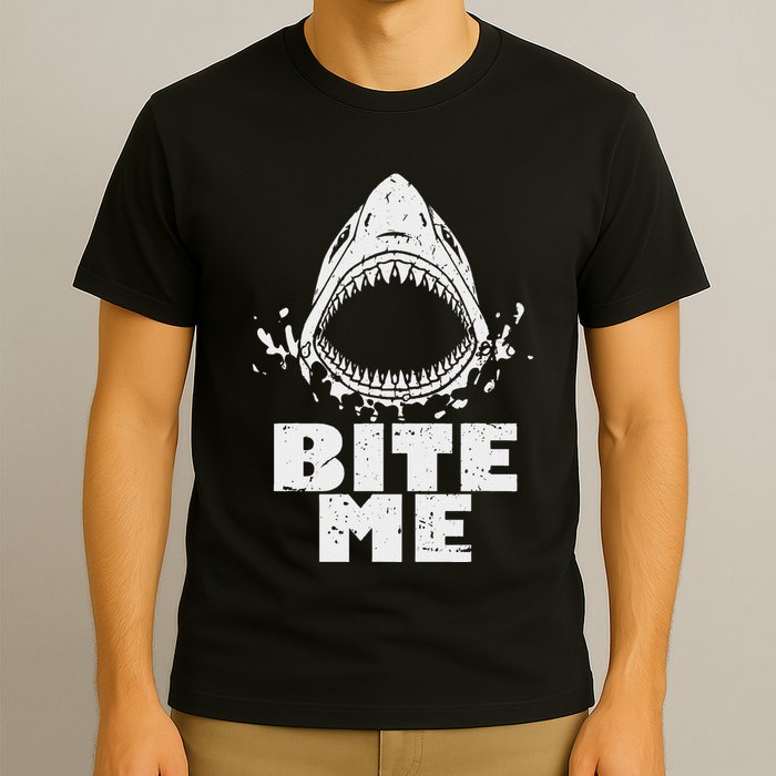 Vintage Shark Bite Me Shark T-Shirt