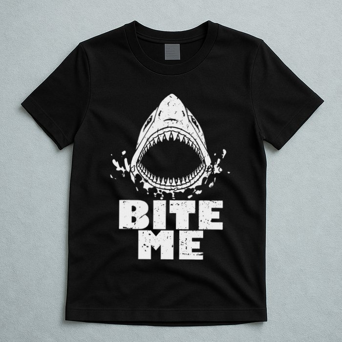 Vintage Shark Bite Me Shark T-Shirt