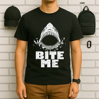Vintage Shark Bite Me Shark T-Shirt