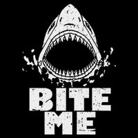 Vintage Shark Bite Me Shark T-Shirt