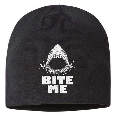 Vintage Shark Bite Me Shark Sustainable Beanie