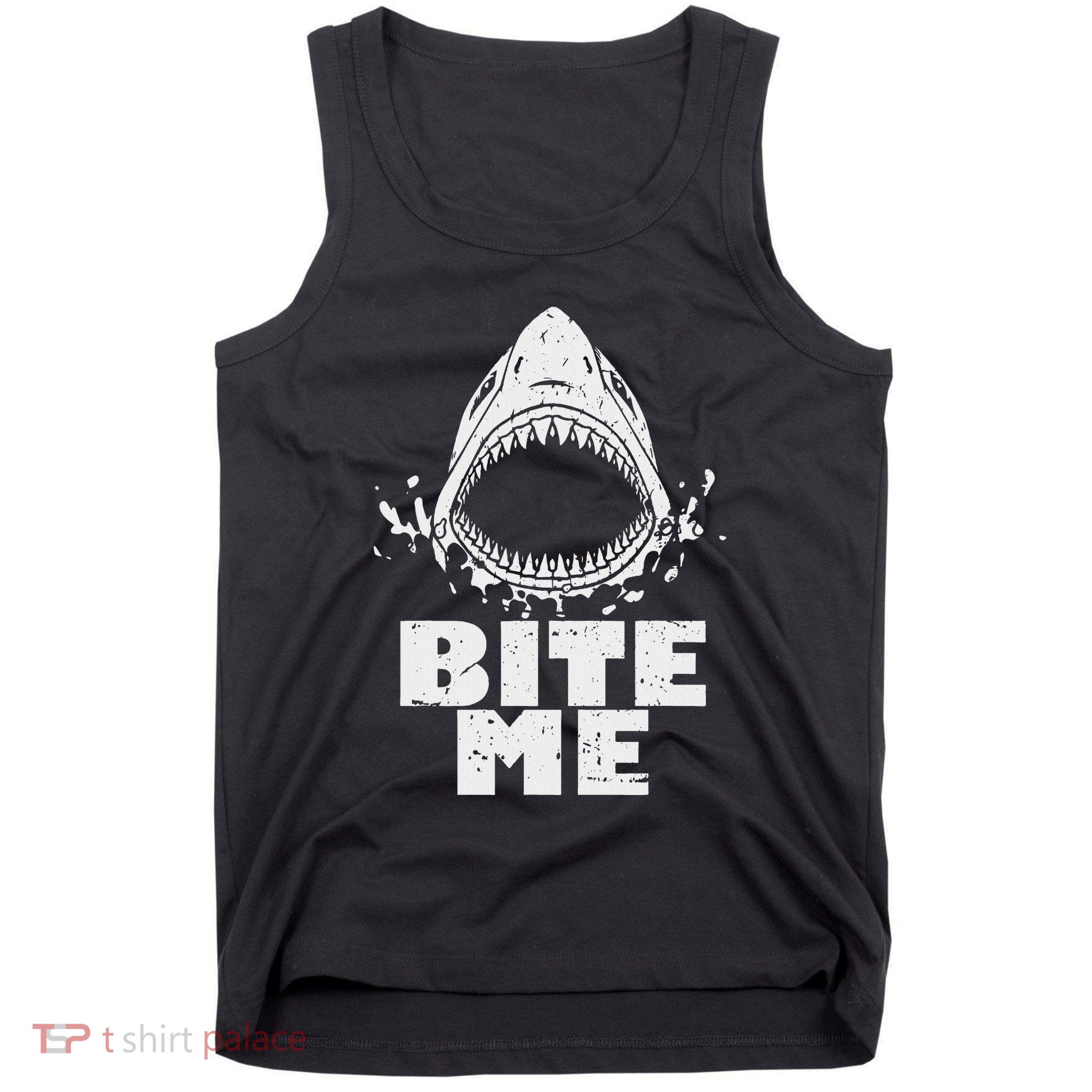 Vintage Shark Bite Me Shark Tank Top
