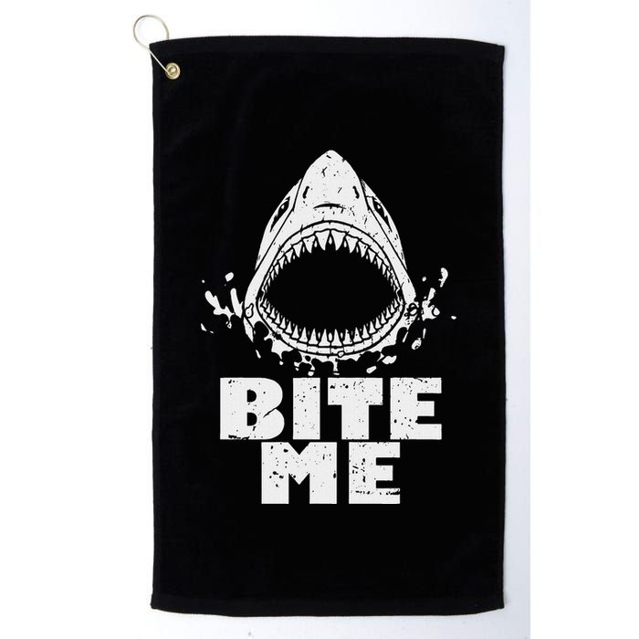 Vintage Shark Bite Me Shark Golf Towel