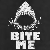 Vintage Shark Bite Me Shark Golf Towel