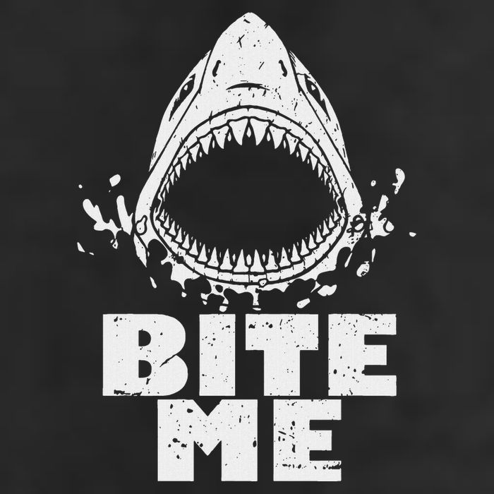 Vintage Shark Bite Me Shark Golf Towel