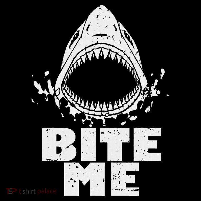Vintage Shark Bite Me Shark Toddler T-Shirt