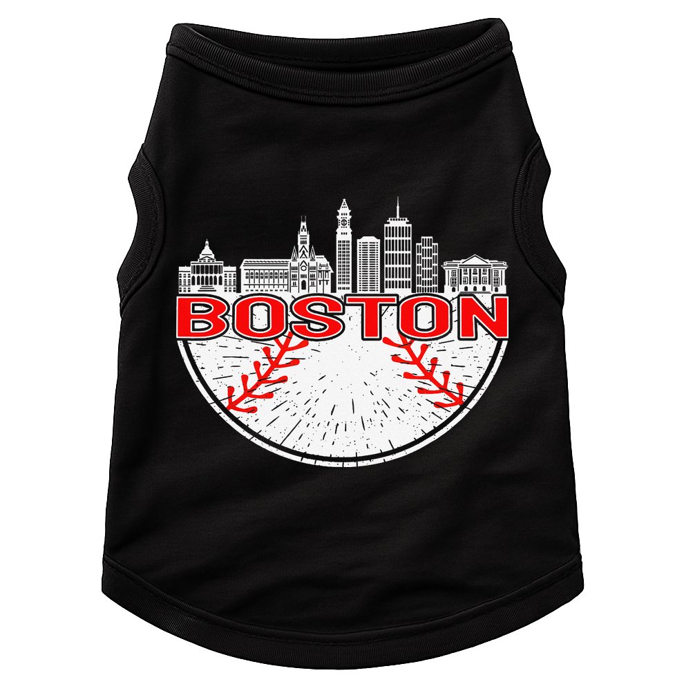 Vintage Style Boston Baseball Tee Doggie Tank