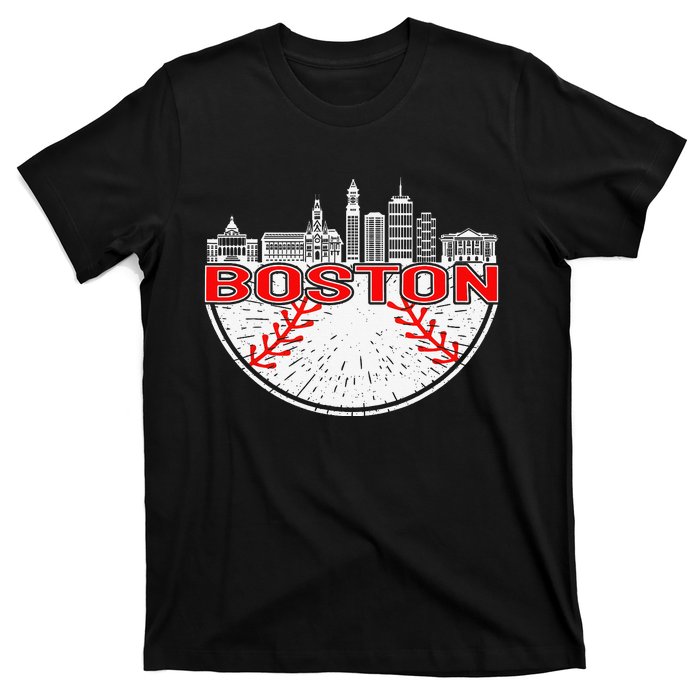 Vintage Style Boston Baseball Tee T-Shirt