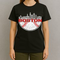 Vintage Style Boston Baseball Tee T-Shirt