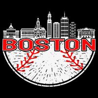 Vintage Style Boston Baseball Tee T-Shirt