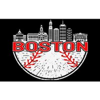 Vintage Style Boston Baseball Tee Bumper Sticker