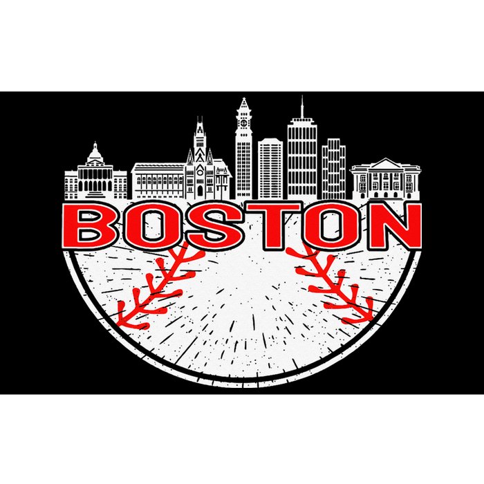 Vintage Style Boston Baseball Tee Bumper Sticker