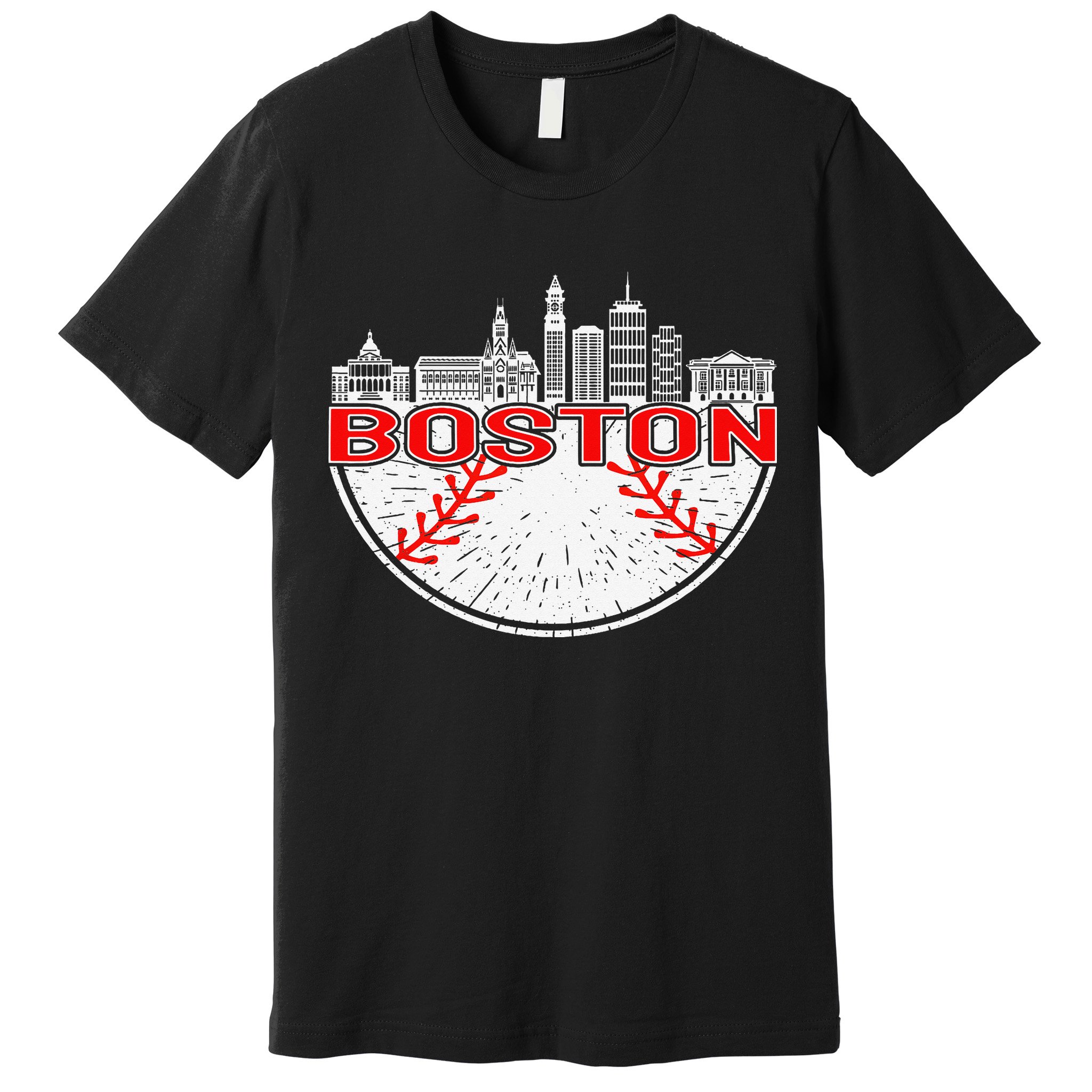 Vintage Style Boston Baseball Tee Premium T-Shirt