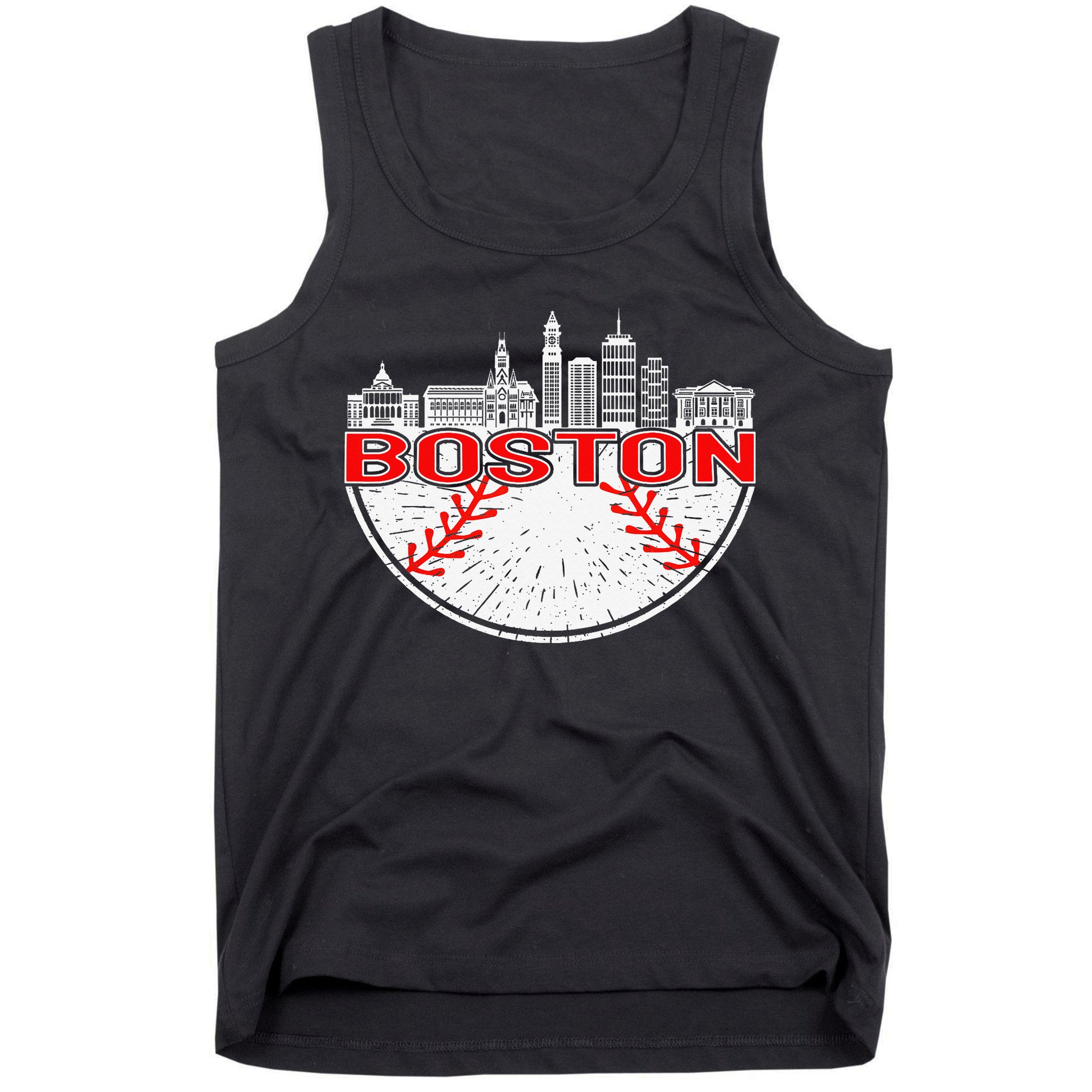 Vintage Style Boston Baseball Tee Tank Top