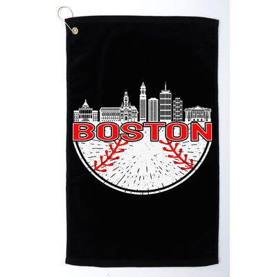 Vintage Style Boston Baseball Tee Golf Towel